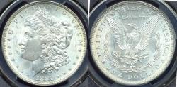 Us Coins - 1880 MORGAN DOLLAR  PCGS MS64  WHITE