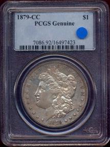 US Coins - 1879-CC MORGAN DOLLAR   XF45    PCGS GENUINE