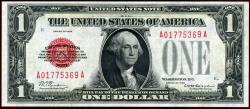 Us Coins - $1 1928  RED SEAL LEGAL TENDER   GEM UNC  FR#1500
