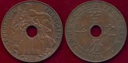 World Coins - FRENCH INDO CHINA 1914-A  1 CENT  AU