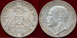 World Coins - HESSE-DARMSTADT 1910-D..... 3 MARK