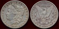 Us Coins - 1901-O MORGAN DOLLAR  VF30