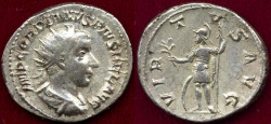 Ancient Coins - GORDIAN III 240 AD ..... RARE Antoninianus  MARS