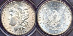 Us Coins - 1889-S MORGAN DOLLAR PCGS MS64   .. Good eye appeal