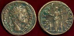 Ancient Coins - ANTONINUS PIUS 159-160 AD  SESTERTIUS  ... PIETAS