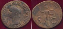 Ancient Coins - CLAUDIUS  AE AS  .. Minerva