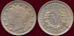 Us Coins - 1912 LIBERTY NICKEL MS62