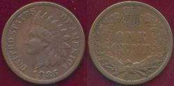 Us Coins - 1885 INDIAN CENT FINE