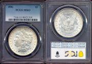 Us Coins - 1886 MORGAN DOLLAR  PCGS MS63 ... UNDERGRADED