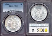 Us Coins - 1884-O MORGAN DOLLAR  PCGS MS64 .. WHITE