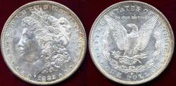 Us Coins - 1882-S MORGAN DOLLAR MS64...  VERY ATTRACTIVE