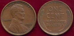 Us Coins - 1917-S LINCOLN CENT AU58