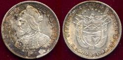 World Coins - PANAMA 1916  5 CENTESIMO ...CHOICE BU .... ATTRACTIVE ORIGINAL TONING