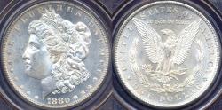 Us Coins - 1880-S MORGAN DOLLAR  PCGS MS64  ....   WHITE