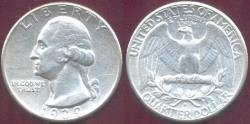 Us Coins - 1939-D WASHINGTON QUARTER  AU details