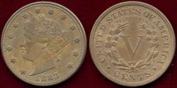 Us Coins - 1883 WITH CENTS  LIBERTY NICKEL  XF45