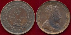 World Coins - HONG KONG 1905  1 CENT ...... CHOICE About UNCIRCULATED