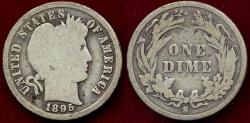 Us Coins - 1895-S BARBER DIME GOOD