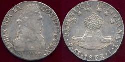 World Coins - BOLIVIA  1832 JL  8 SOLES   AU