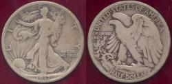 Us Coins - 1917-S OBV. WALKING LIBERTY HALF DOLLAR  VG