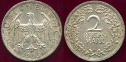 World Coins - GERMANY 1925-E ....... 2 REICHSMARK