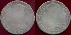 World Coins - MEXICO 1813 Zs FP  8 Reales  De Zacatecas Provisional