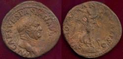 Ancient Coins - VESPASIAN  c. 71AD   AE  DUPONDIUS ... VICTORY