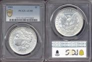 Us Coins - 1901 MORGAN DOLLAR PCGS  AU55