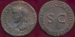 Ancient Coins - CALIGULA  39-40AD  AE  honoring GERMANICUS