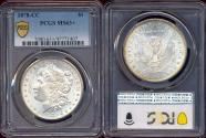 Us Coins - 1878-CC MORGAN DOLLAR  PCGS MS63+