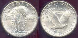 Us Coins - 1924-D STANDING LIBERTY QUARTER  PCGS MS64 ... WHITE