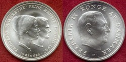 World Coins - DENMARK  1967  10 KRONER....... GEM UNCIRCULATED