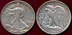 Us Coins - 1920-S WALKING LIBERTY HALF DOLLAR   VF