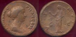Ancient Coins - FAUSTINA, JR  154-156 AD  under Antoninus Pius   DUPONDIUS