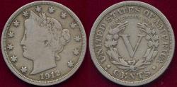 Us Coins - 1912-D LIBERTY NICKEL   VF