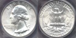 Us Coins - 1941 WASHINGTON QUARTER PCGS MS66 .. VERY HIGH END