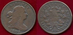 Us Coins - 1802/00  HALF CENT  FINE