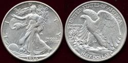 Us Coins - 1936-D WALKING LIBERTY HALF DOLLAR   AU