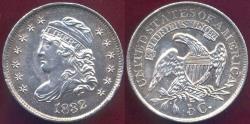 Us Coins - 1832 BUST HALF DIME MS62