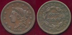 Us Coins - 1838 LARGE CENT VF