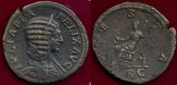Ancient Coins - JULIA DOMNA Sestertius 211-218 AD (VESTA)