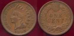 Us Coins - 1893 INDIAN CENT  XF