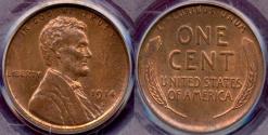 Us Coins - 1914-S Lincoln Cent  PCGS MS64RD..... undergraded