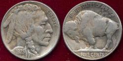 Us Coins - 1925-S BUFFALO NICKEL.... XF/VF .... very bold date