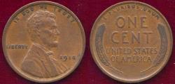 Us Coins - 1918 LINCOLN CENT  XF45
