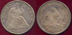 Us Coins - 1855-O SEATED HALF DOLLAR   AU58