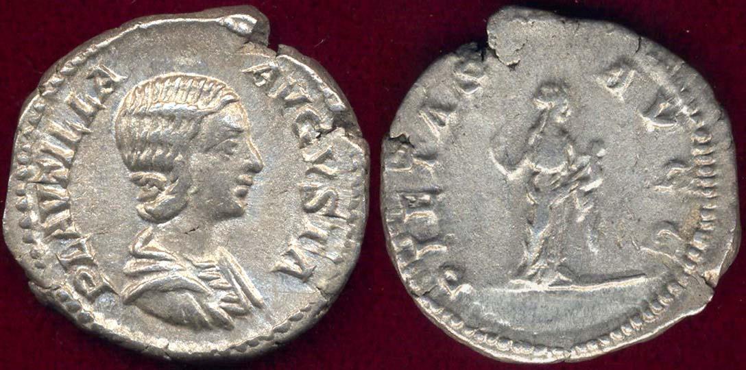 PLAUTILLA AUGUSTA 202-203 AD PIETAS | Roman Imperial Coins