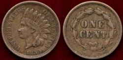 Us Coins - 1859 INDIAN CENT VF30