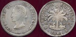 World Coins - BOLIVIA 1861 FJ  8  SOLES  AU