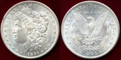 Us Coins - 1891-S MORGAN DOLLAR MS63+